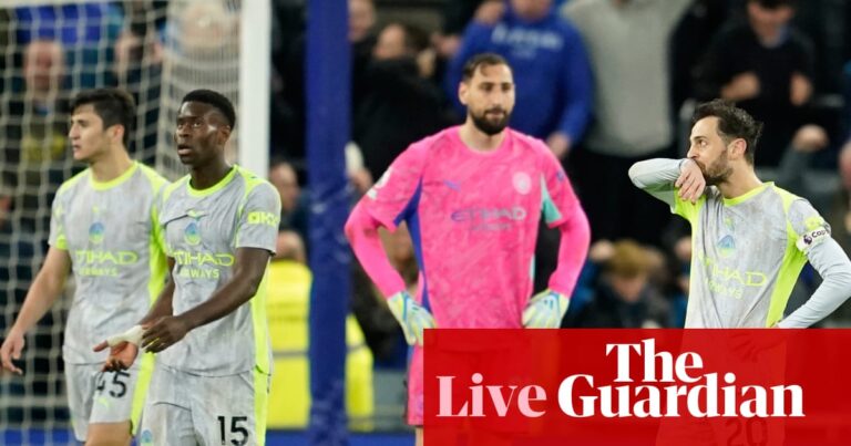 Everton 3-3 Manchester City: Premier League – as it happened | Premier League Everton 3-3 Manchester City: Premier League – as it happened | Premier League